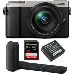Panasonic LUMIX GX9 Mirrorless Camera with 32GB Card & DMW-HGR2 Bundle