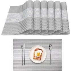 Latitude Run® 18" Glitter Vinyl Placemat Vinyl in Gray, Size 12.0 W in | Wayfair 033E3DF735EC4FC9BD3CBE1E97C203E2