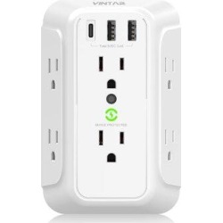 BOBe-commerce USB Wall Charger Cord or Cable in White, Size 4.75 H x 3.6 W x 1.75 D in | Wayfair BOBecommerce5bb4d55 found on Bargain Bro Philippines from Wayfair for $80.40