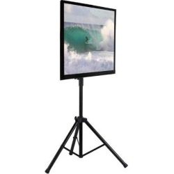 zhutreas TV Tripod Floor Stand | Portable Tilting TV Stand For 32-70 Inch Flat Screen Displays, Quick Assemble, Height Adjustable in Black | Wayfair found on Bargain Bro Philippines from Wayfair for $171.61