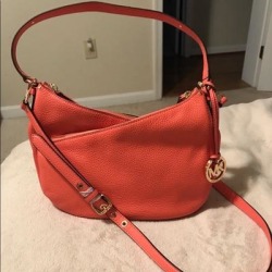 Michael Kors Bags | Mk Crossbody Purse | Color: Red | Size: Os found on Bargain Bro from poshmark, inc. for USD $76.00
