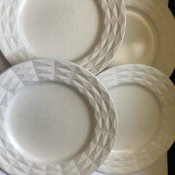 Kate Spade Dining | Kate Spade Ny Castile Peak Cream Lenox Dinner Plate Set Of 4. Difficult To Find. | Color: Cream | Size: Os found on Bargain Bro Philippines from poshmark, inc. for $40.00