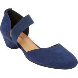 Wide Width Women's The Camilla Pump by Comfortview in Evening Blue (Size 12 W) found on Bargain Bro from SwimsuitsForAll.com for USD $83.59