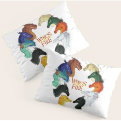 Wings Of Fire King Size Pillow Sham by Devotchicken - STANDARD SET OF 2 - Cotton