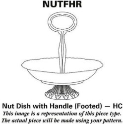 Mikasa Enchantment Handled Footed Nut Dish HC