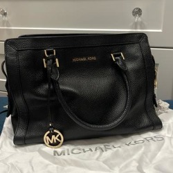 Michael Kors Bags | Michael Kors Large Satchel | Color: Black/Gold | Size: Os found on Bargain Bro Philippines from poshmark, inc. for $299.00