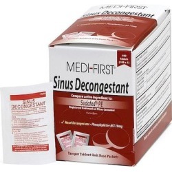 MEDI-FIRST 80933 Sinus Decongestant,Tablet,PK100