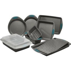 Rachael Ray Yum-o Nonstick Bakeware Oven Lovin' Baking Pans Set, 10-Piece Metal/Steel in Gray | Wayfair 47025