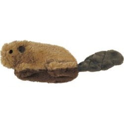 KONG Refillables Beaver Cat Toys, X-Small, Brown