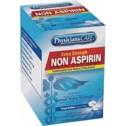 PHYSICIANSCARE 40800G Non-Aspirin,Tablet,500mg,PK125