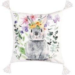 Flowers Bunny I Pillow