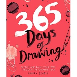 Chronicle Books Art Activity Books - 365 Days of Drawing: Sketch & Paint Your Way Through the Creative Year Workbook