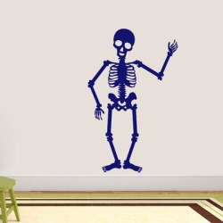 The Holiday Aisle® Skeleton Wall Decal Vinyl in Blue, Size 36.0 H x 22.0 W in | Wayfair D667B6F5DA7A48EE9091E01C3AFC1D8D found on Bargain Bro from Wayfair for USD $52.43