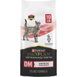 Purina Pro Plan Veterinary Diets DM Dietetic Management Feline Formula Dry Cat Food, 10 lbs.