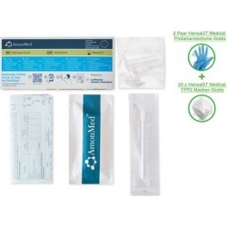 500 Stück AmonMed COVID/19 Antigen Rapid Test Kit, Schnelltest, BfArM AT1279/21, Lollitest, Gültigkeit bis 13.01.2024