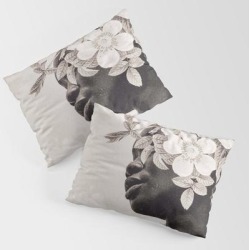 In Bloom 15 King Size Pillow Sham by Dada22 - STANDARD SET OF 2 - Cotton