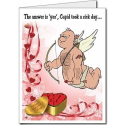 The Holiday Aisle® Giant Cupid Valentine's Day Card Plastic in Red, Size 36.0 H x 24.0 W x 1.0 D in | Wayfair 028B21505FED4D9A890BADBF070B45B6