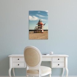 Easy Art Prints Richard Duval's 'Lifeguard Station On South Beach' Premium Canvas Art