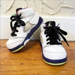 Nike Shoes | Nike Air Jordan 5 Retro Alternate Bel-Air Shoes Toddler Size 6c Db3025-100 | Color: Green/White | Size: 6bb