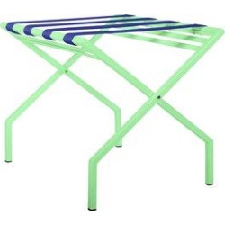 Innit Folding Metal Luggage Rack Plastic/Metal in Green/Blue, Size 20.0 H x 19.0 W x 24.0 D in | Wayfair i11-16-28n found on Bargain Bro from Wayfair for USD $169.39