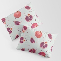 Pomegranate King Size Pillow Sham by Kind Of Style - STANDARD SET OF 2 - Cotton