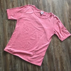 Lularoe Tops | Pink Lularoe Tee | Color: Pink | Size: L found on Bargain Bro from poshmark, inc. for USD $6.84