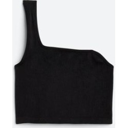 Free People Tops | Free People Free Throw One Shoulder Bra, Black Xl | Color: Black | Size: Xl