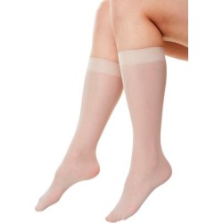 Plus Size Women's 3-Pack Knee-High Compression Socks by Comfort Choice in Nude (Size 2X) found on Bargain Bro Philippines from Roamans.com for $19.99