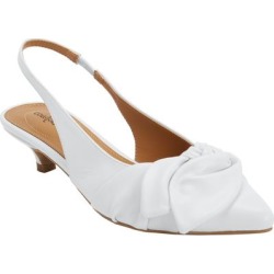 Extra Wide Width Women's The Tia Slingback by Comfortview in White (Size 8 WW) found on Bargain Bro from SwimsuitsForAll.com for USD $45.59