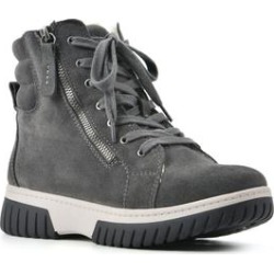 Women's Go Getter Sneakers by White Mountain in Charcoal Suede (Size 7 M) found on Bargain Bro from SwimsuitsForAll.com for USD $75.23