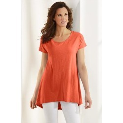 Women Calissa T-Shirt by Soft Surroundings, in Paprika size 1X (18-20)