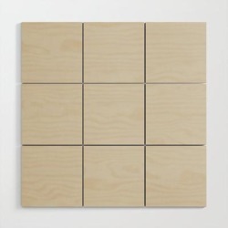 Off White Single Solid Color Coordinates With Balboa Mist Oc-27 - Trending Color Wooden Wall Art by Simply Solids - Solid Colors For Those T - 3' X 3'