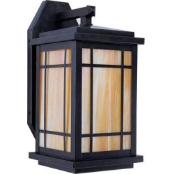 Arroyo Craftsman Avenue 1-Light Outdoor Wall Lantern Glass, Size 17.5 H x 8.0 W x 9.0 D in | Wayfair AVB-8LOF-RB found on Bargain Bro Philippines from Wayfair for $545.27