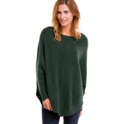 Plus Size Women's Poncho Sweater by ellos in Deep Emerald (Size 26/28) found on Bargain Bro from Woman Within for USD $20.34