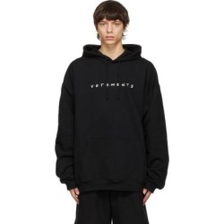 Black Friendly Logo Hoodie - Black - Vetements Sweats