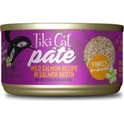 Tiki Cat Luau Wild Salmon Pate Wet Cat Food, 2.8 oz.