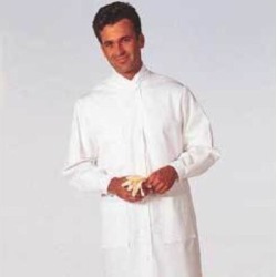 "White Swan Lab Safety & Apparel Unisex Metaguard Lab Coats /Meta Knit Cuffs And Open Neck 1165311XL"