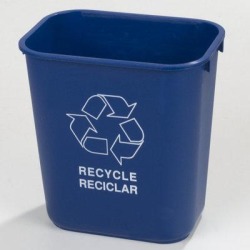 Carlisle Food Service Products Rectangle 3.33 Gallon Curbside Trash & Recycling Bin in Blue, Size 12.0 H x 11.5 W x 8.25 D in | Wayfair 342928REC14 found on Bargain Bro Philippines from Wayfair for $215.88