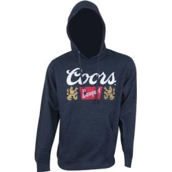 Coors Banquet Logo Hoodie (X-Large), Men's, Blue(cotton)