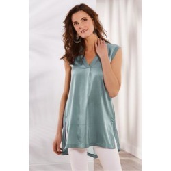 Women's Summer Romance Tunic Top & Cami by Soft Surroundings, in Stormy size XS (2-4)