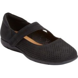 Extra Wide Width Women's The Ezra Flat by Comfortview in Black (Size 7 1/2 WW) found on Bargain Bro from SwimsuitsForAll.com for USD $60.79