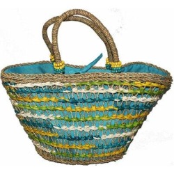 Bay Isle Home™ Corn Leaf & Straw Picnic Tote Bag Wicker or Wood in Green, Size 12.0 H x 21.0 W x 7.0 D in | Wayfair BLMT6335 42234013 found on Bargain Bro from Wayfair for USD $29.63