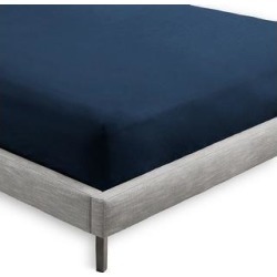 Bare Home 2-Pack Microfiber Fitted Bottom Sheets Deep Pocket (Twin XL - Dark Blue)