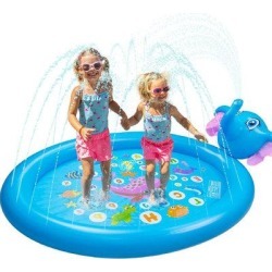 TREASURECABINET Kiddie/Toddler Pool, Baby Splash Pad For Toddlers, 3-In-1 Sprinkler For , Outdoor Water Toys For Ages 4-8 In Backyard/Outside...