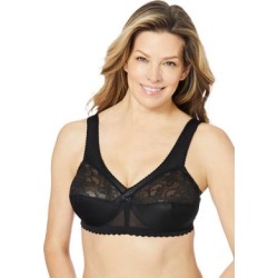 Plus Size Women's Magic Lift® Support Wireless Bra 1000 by Glamorise in Black (Size 40 H) found on Bargain Bro from Ellos for USD $31.91
