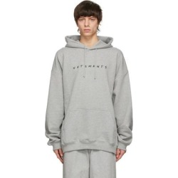 Grey Friendly Logo Hoodie - Gray - Vetements Sweats