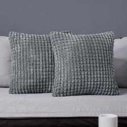 Everly Quinn Throw Pillow Cover Polyester in Gray, Size 18.0 H x 18.0 W x 1.0 D in | Wayfair 043481496F084B27BD3A172CB19954DE found on Bargain Bro Philippines from Wayfair for $27.70