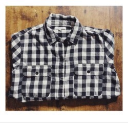 Madewell Tops | Madewell Checkered Shirt | Color: Black/White | Size: S found on Bargain Bro Philippines from poshmark, inc. for $25.00