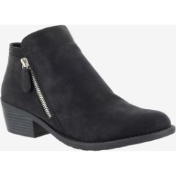 Extra Wide Width Women's Gusto Bootie by Easy Street in Black Matte (Size 11 WW) found on Bargain Bro Philippines from SwimsuitsForAll.com for $64.99