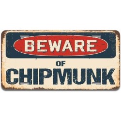 SignMission Beware of Chipmunk Aluminum Plate Frame Aluminum in Black/Gray/Red, Size 12.0 H x 6.0 W x 0.1 D in | Wayfair A-LP-04-368 found on Bargain Bro from Wayfair for USD $13.91